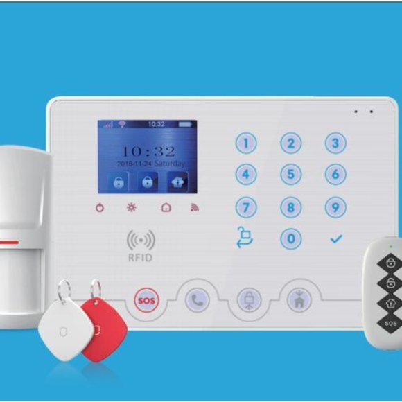 NO MONTHLY FEE!! WIFI COLOR DISPLAY ALARM SYSTEM. SOS button for Elderly at home - Picture 9 of 12